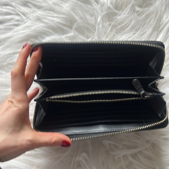 Coach Black and Teal Patchwork Wallet - Picture 3 of 13